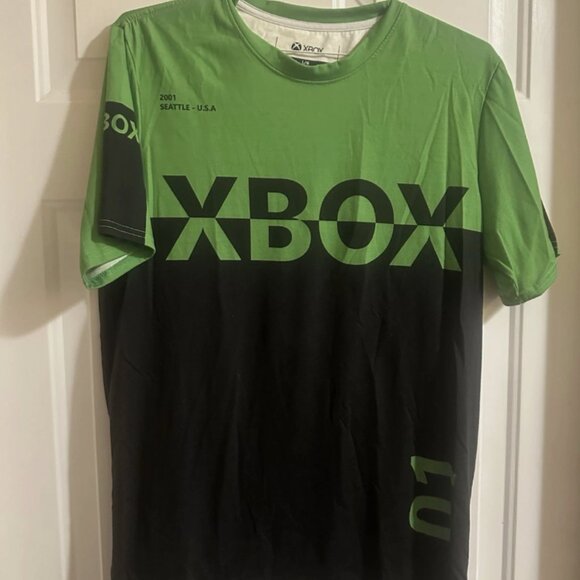 Mens Xbox Seattle USA 2001 META Threads Promo T-Shirt Green Black - Size Large - Picture 4 of 4